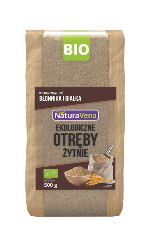 OTRĘBY ŻYTNIE BIO 500 g - NATURAVENA NATURAVENA BIO