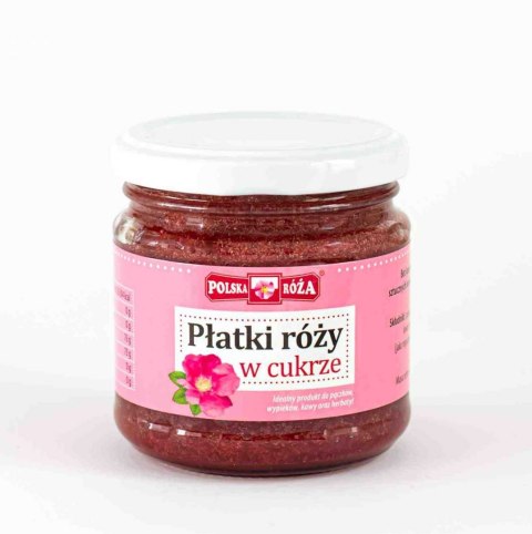 PŁATKI RÓŻY W CUKRZE 220 g - POLSKA RÓŻA POLSKA RÓŻA (soki owocowe, syropy, shoty)