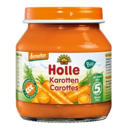 MARCHEW BEZ DODATKU CUKRÓW BEZGLUTENOWA OD 5 MIESIĄCA DEMETER BIO 125 g (SŁOIK) - HOLLE HOLLE (żywność dla niemowląt)