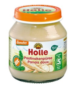 PASTERNAK BEZ DODATKU CUKRÓW BEZGLUTENOWY OD 5 MIESIĄCA DEMETER BIO 125 g (SŁOIK) - HOLLE HOLLE (żywność dla niemowląt)