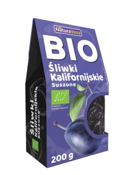 ŚLIWKI KALIFORNIJSKIE SUSZONE BEZGLUTENOWE BIO 200 g - NATURAVENA NATURAVENA BIO