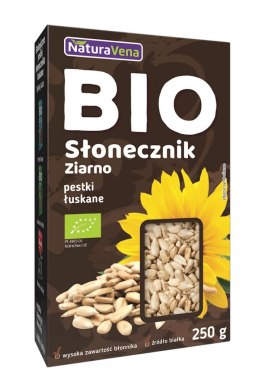 SŁONECZNIK ŁUSKANY BEZGLUTENOWY BIO 250 g - NATURAVENA NATURAVENA BIO