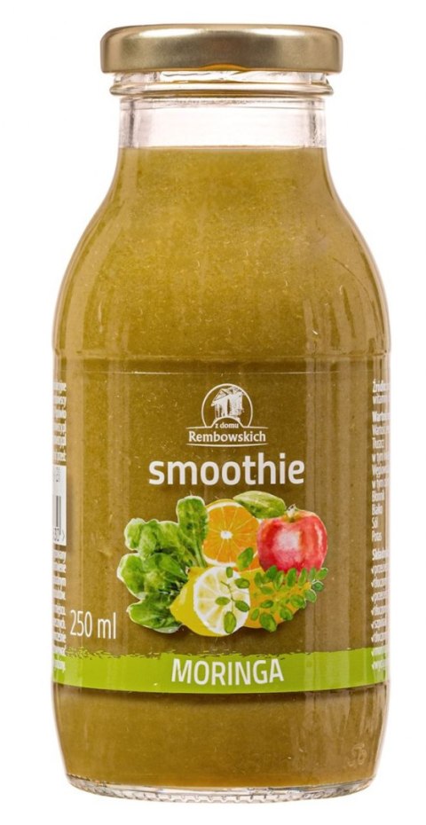 SMOOTHIE JABŁKO - BANAN - POMARAŃCZA - SZPINAK - MORINGA 250 ml - REMBOWSCY REMBOWSCY (soki, lemoniady)