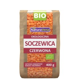 SOCZEWICA CZERWONA BIO 400 g - NATURAVENA NATURAVENA BIO