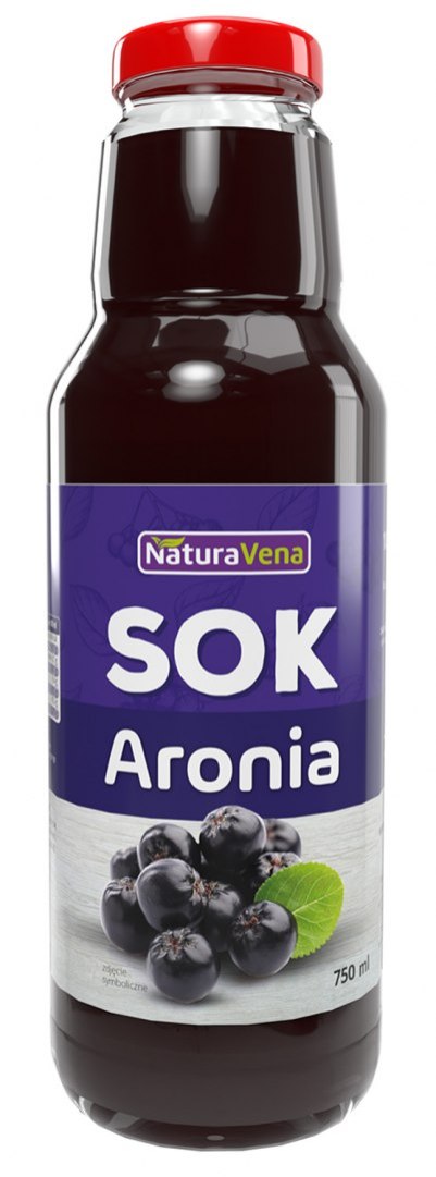 SOK Z ARONII 100 % 750 ml - NATURAVENA NATURAVENA