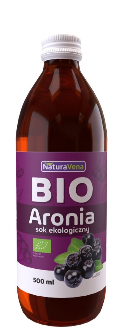 SOK Z ARONII 100 % BIO 500 ml - NATURAVENA NATURAVENA BIO