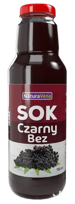 SOK Z CZARNEGO BZU 100 % 750 ml - NATURAVENA NATURAVENA