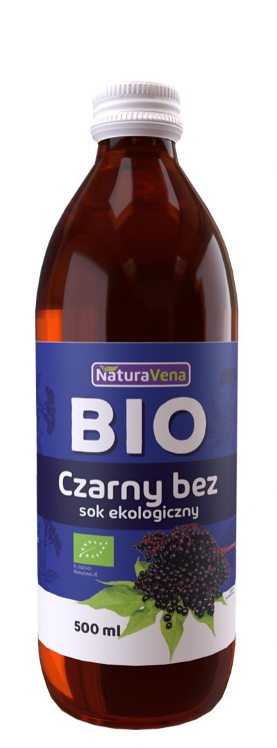 SOK Z CZARNEGO BZU 100 % BIO 500 ml - NATURAVENA NATURAVENA BIO