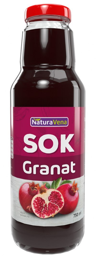 SOK Z GRANATU 100 % 750 ml - NATURAVENA NATURAVENA