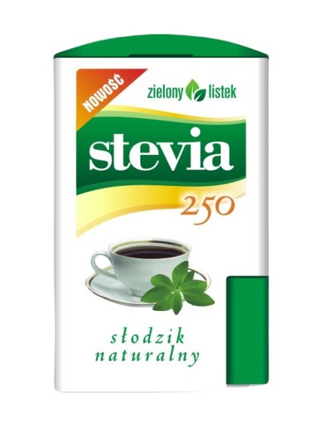 STEVIA PASTYLKI W DOZOWNIKU (250 szt) 13 g - ZIELONY LISTEK ZIELONY LISTEK (stewia)