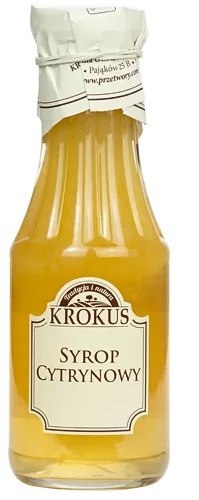 SYROP CYTRYNOWY BEZGLUTENOWY 355 g (280 ml) - KROKUS KROKUS (przetwory owocowe i warzywne)