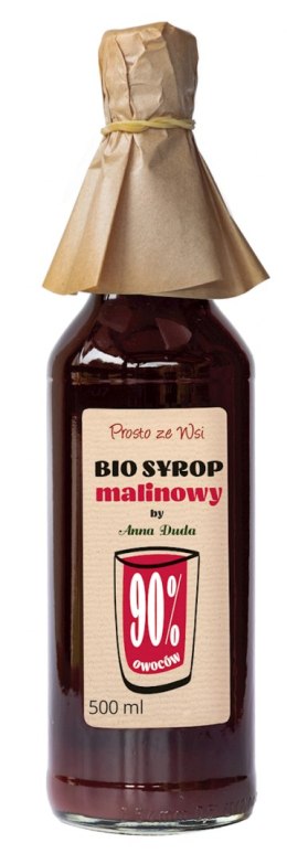 SYROP MALINOWY (90 % OWOCÓW) BIO 500 ml - PROSTO ZE WSI PROSTO ZE WSI (soki przecierowe)