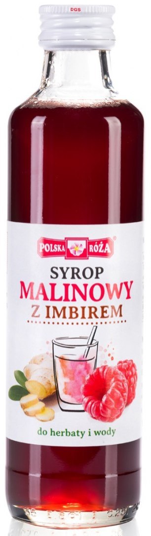 SYROP MALINOWY Z IMBIREM 250 ml - POLSKA RÓŻA POLSKA RÓŻA (soki owocowe, syropy, shoty)