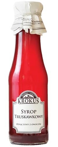 SYROP TRUSKAWKOWY BEZGLUTENOWY 355 g (280 ml) - KROKUS KROKUS (przetwory owocowe i warzywne)