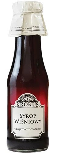 SYROP WIŚNIOWY BEZGLUTENOWY 355 g (280 ml) - KROKUS KROKUS (przetwory owocowe i warzywne)