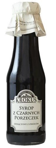 SYROP Z CZARNEJ PORZECZKI BEZGLUTENOWY 355 g (280 ml) - KROKUS KROKUS (przetwory owocowe i warzywne)