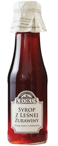 SYROP Z LEŚNEJ ŻURAWINY 355 g (280 ml) - KROKUS KROKUS (przetwory owocowe i warzywne)