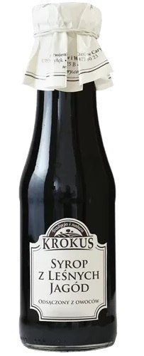 SYROP Z LEŚNYCH JAGÓD BEZGLUTENOWY 355 g (280 ml) - KROKUS KROKUS (przetwory owocowe i warzywne)