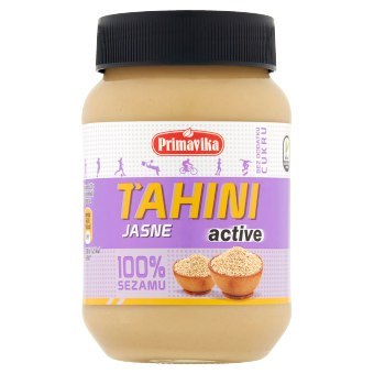 TAHINI JASNE ACTIVE (PASTA SEZAMOWA) BEZGLUTENOWE 460 g - PRIMAVIKA PRIMAVIKA (przetwory i pasty vege)