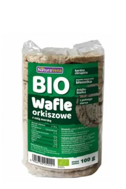 WAFLE ORKISZOWE PEŁNOZIARNISTE Z SOLĄ MORSKĄ BIO 100 g - NATURAVENA NATURAVENA BIO