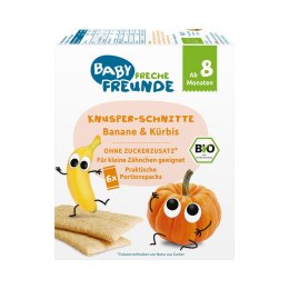 WAFLE WIELOZBOŻOWE Z BANANEM I DYNIĄ OD 8 MIESIĄCA BIO (6 x 14 g) 84 g - FRECHE FREUNDE FRECHE FREUNDE (przeciery owocowe, przekąski)