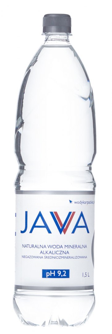 NATURALNA WODA MINERALNA ALKALICZNA NIEGAZOWANA 1,5 L - JAVA JAVA (wody alkaliczne)