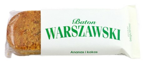 BATON ANANAS I KOKOS BEZGLUTENOWY 50 g - BATON WARSZAWSKI BATON WARSZAWSKI (batony, ciastka, kremy)