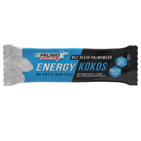 BATON ENERGY KOKOS + GUARANA 50 g - PALIWO DLA AKTYWNYCH PALIWO DLA AKTYWNYCH (batony, kremy orzechowe)