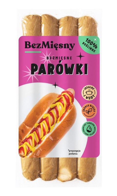 PARÓWKI ROŚLINNE 180 g - BEZMIĘSNY BEZMIĘSNY (vege wędliny)