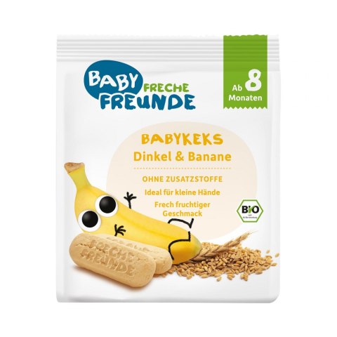 BISZKOPTY ORKISZOWE BANANOWE OD 8 MIESIĄCA BIO 100 g - FRECHE FREUNDE FRECHE FREUNDE (musy owocowe, przekąski)