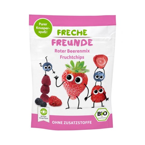 CHIPSY OWOCE JAGODOWE DLA DZIECI BEZGLUTENOWE BIO 10 g - FRECHE FREUNDE FRECHE FREUNDE (musy owocowe, przekąski)