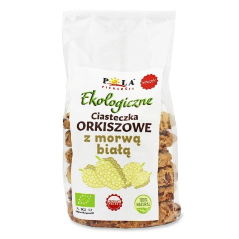 CIASTKA ORKISZOWE Z MORWĄ BIAŁĄ BEZ DODATKU CUKRU BIO 170 g - PIEKARNIA POLA PIEKARNIA POLA (pieczywo i ciastka)