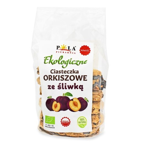 CIASTKA ORKISZOWE ZE ŚLIWKĄ BEZ DODATKU CUKRU BIO 170 g - PIEKARNIA POLA PIEKARNIA POLA (pieczywo i ciastka)