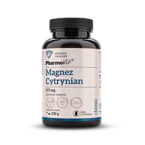 CYTRYNIAN MAGNEZU PROSZEK BEZGLUTENOWY 150 g - PHARMOVIT (CLASSIC) PHARMOVIT (suplementy diety)