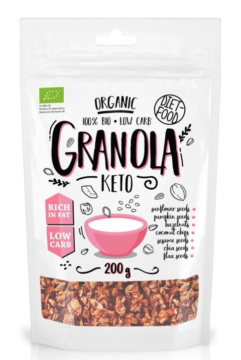 GRANOLA KETO BIO 200 g - DIET-FOOD DIET-FOOD