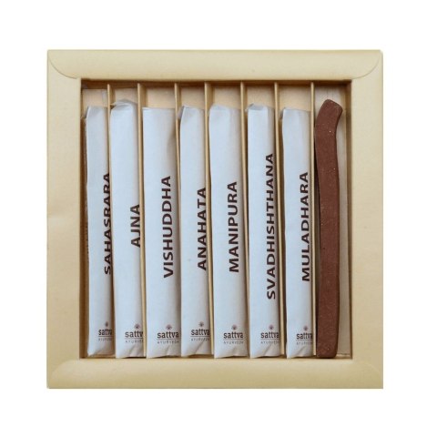 KADZIDEŁKA INDYJSKIE HARMONIZUJĄCE CZAKRY (49 szt.) - SATTVA (WELLNESS) SATTVA (kosmetyki ajurwedyjskie, kadzidełka)