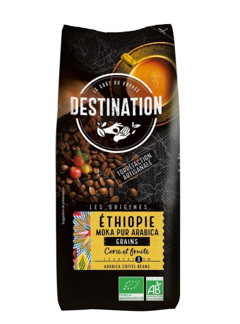 KAWA ZIARNISTA ARABICA 100 % ETIOPIA FAIR FOR LIFE BIO 1 kg - DESTINATION DESTINATION (kawy)