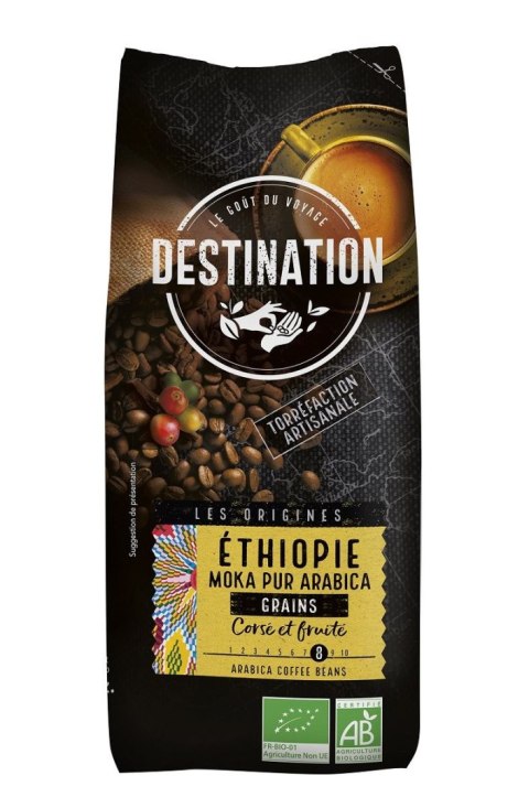 KAWA ZIARNISTA ARABICA 100 % ETIOPIA FAIR FOR LIFE BIO 500 g - DESTINATION DESTINATION (kawy)