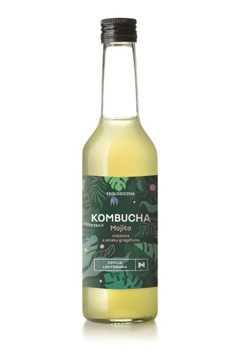 KOMBUCHA KOKTAJLOWA MOJITO MIĘTOWA O SMAKU GREJPFRUTA BIO 270 ml - DELIKATNA (ZAKWASOWNIA) DELIKATNA (Zakwasownia)