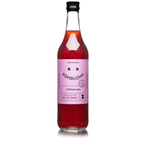 KOMBUCHA Z HIBISKUSEM BIO 270 ml - DELIKATNA (ZAKWASOWNIA) DELIKATNA (Zakwasownia)