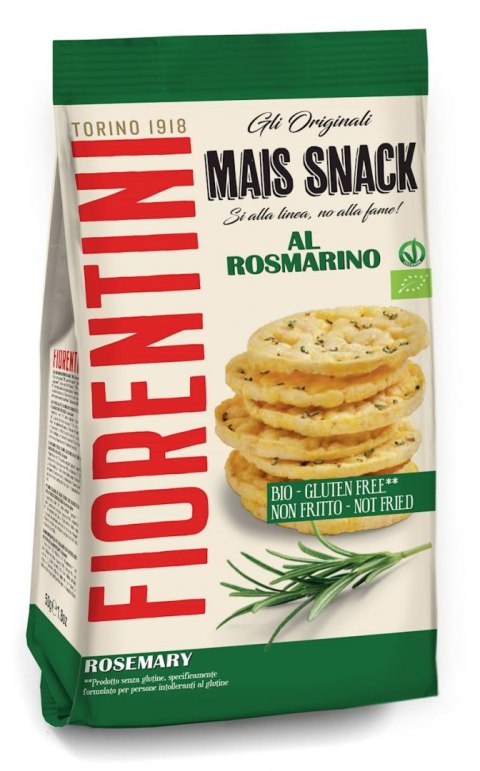 KRĄŻKI KUKURYDZIANE Z ROZMARYNEM BEZGLUTENOWE BIO 50 g - FIORENTINI FIORENTINI (przekąski bezglutenowe)