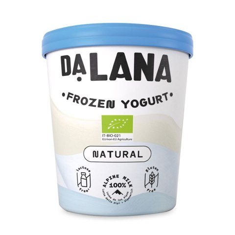 LODY JOGURTOWE BEZ LAKTOZY BEZGLUTENOWE BIO 500 ml - DALANA DALANA (MROŻONKI - lody)