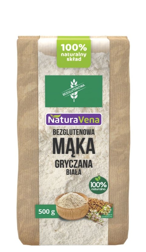 MĄKA GRYCZANA BIAŁA BEZGLUTENOWA 500 g - NATURAVENA NATURAVENA