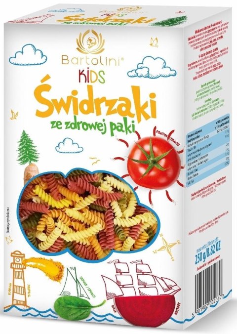 MAKARON (SEMOLINOWY Z SUSZONYMI WARZYWAMI) DLA DZIECI ŚWIDRZAKI 250 g - BARTOLINI BARTOLINI (makarony)