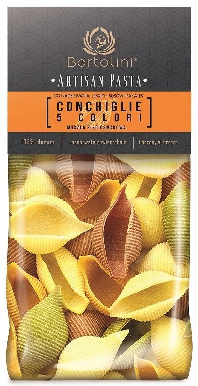 MAKARON (SEMOLINOWY 5-SMAKOWY) CONCHIGLIE MUSZLE 300 g - BARTOLINI (ARTISAN PASTA) BARTOLINI (makarony)