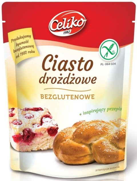 MIESZANKA DO WYPIEKU CIASTA DROŻDŻOWEGO BEZGLUTENOWA 200 g - CELIKO CELIKO (batony, galaretki, mieszanki do wypieków)