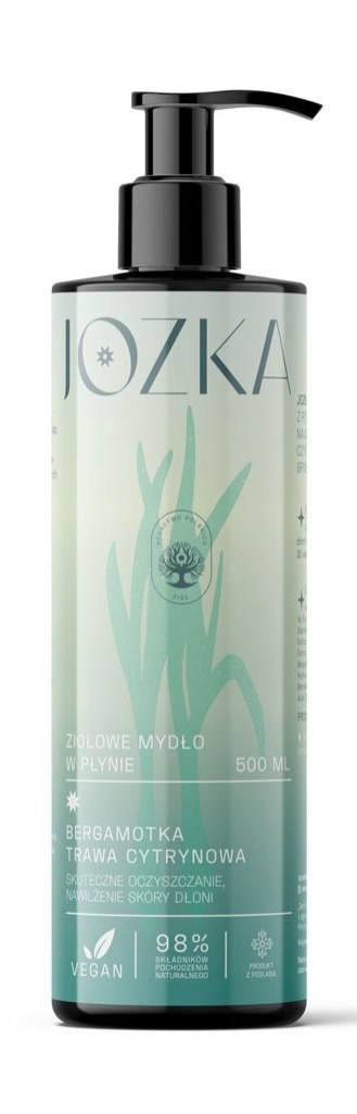 MYDŁO W PŁYNIE ZIOŁOWE (BERGAMOTKA, TRAWA CYTRYNOWA) 500 ml - JOZKA (DARY NATURY) DARY NATURY - kosmetyki Jozka