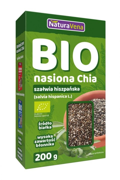 CHIA - NASIONA SZAŁWII HISZPAŃSKIEJ BIO 200 g - NATURAVENA NATURAVENA BIO