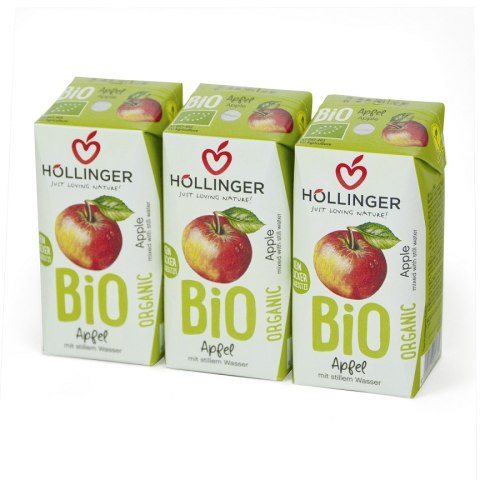 NEKTAR JABŁKOWY BEZ DODATKU CUKRÓW BIO 200 ml - HOLLINGER HOLLINGER (soki, nektary, napoje, syropy)