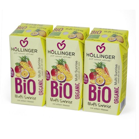 NEKTAR WIELOOWOCOWO - MARCHWIOWY BEZ DODATKU CUKRÓW (MULTI SUNRISE) BIO 200 ml - HOLLINGER HOLLINGER (soki, nektary, napoje, syropy)